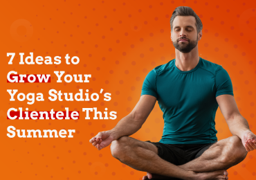 yoga studio's clientele, yoga man meditating