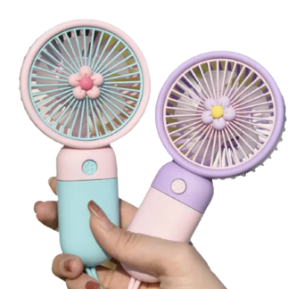 medispa clients, Flower Pastel Matte Portable Handheld Electric Fan