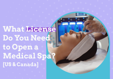 what license do you need to open a medical spa, women getting a MediSpa treatment