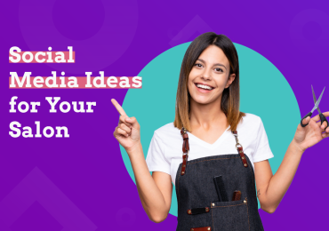 social media ideas for small businesses, salon woman