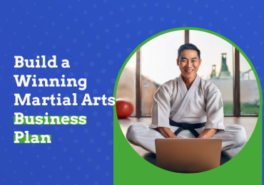 martial arts business plan, martial arts man on computer