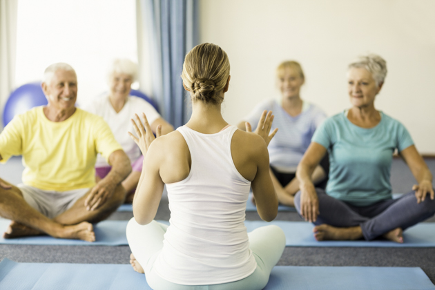 yoga for seniors, senior yoga class