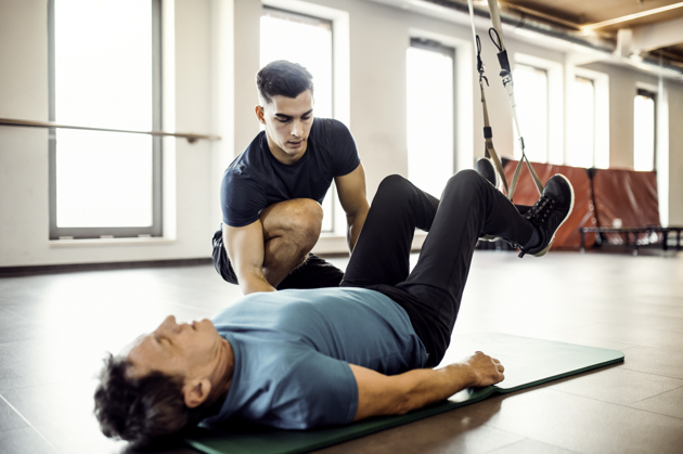 personal trainer mistakes, personal trainer and senior client