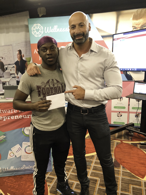 club industry show, len and push up challenge winner